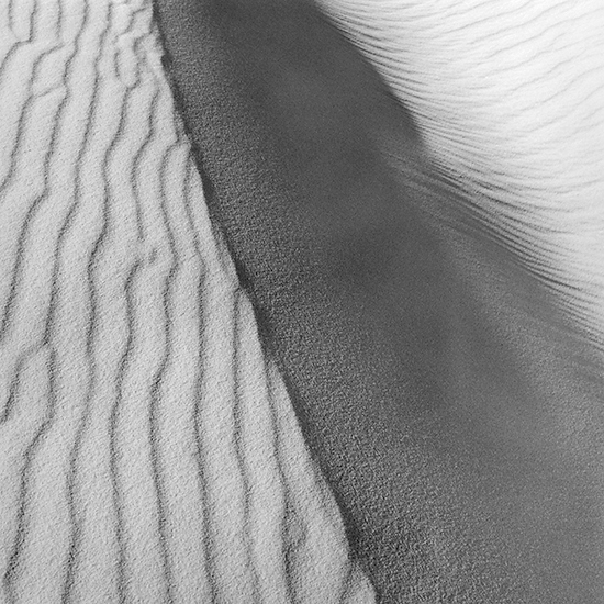 abstract photograph of a sand dune at White Sands by Alan Ostreicher